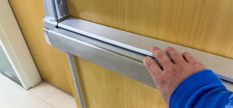 Installing a Push Bar on a Door Coachella